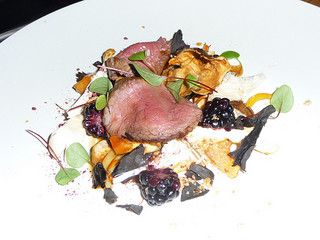 Venison and raw mushrooms with smoked yoghurt. Photo credit: Ross Bruniges - theCSSdiv Venison and raw mushrooms with smoked yoghurt. Photo credit: Ross Bruniges - theCSSdiv